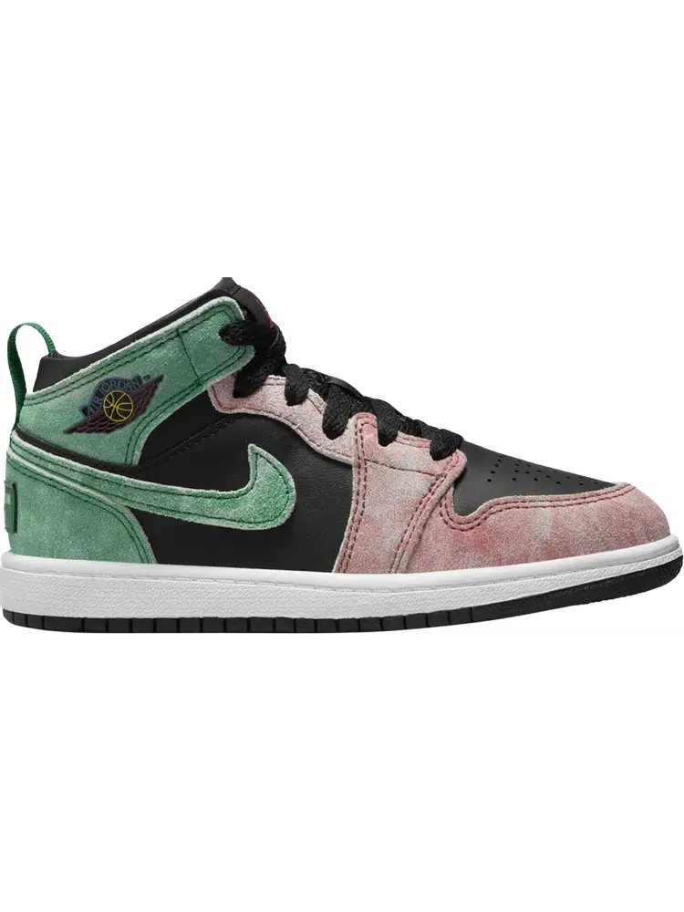 Кроссовки Air Jordan 1 Mid SE PS 'MJ's Playground' — изображение 1 из 1, черный