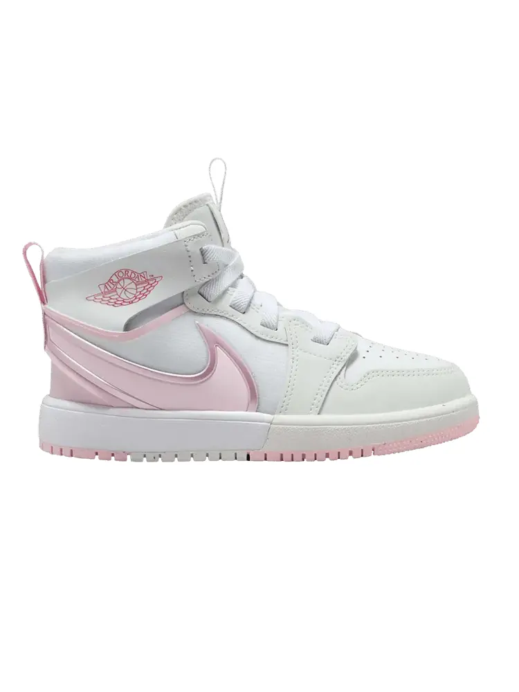 Кроссовки Air Jordan 1 Mid RM EasyOn PS White Pink Foam — изображение 1 из 1, белый розовый