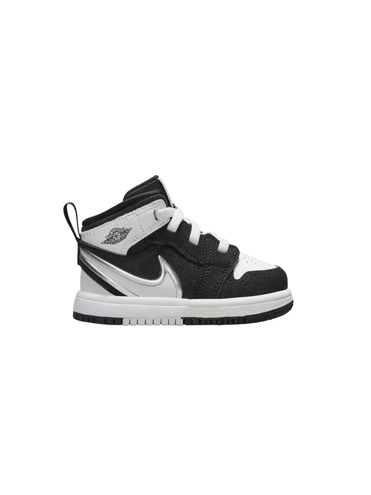Кроссовки Air Jordan 1 Mid RM EasyOn TD — изображение 1 из 1, черный/белый