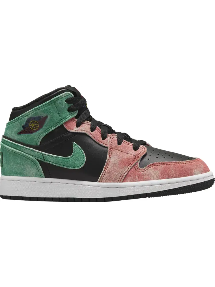 Кроссовки Air Jordan 1 Mid SE GS 'MJ's Playground' — изображение 1 из 1, черный