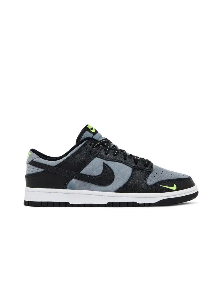 Кроссовки Nike Dunk Low 'Black Grey Green Strike' — изображение 2 из 9, черный