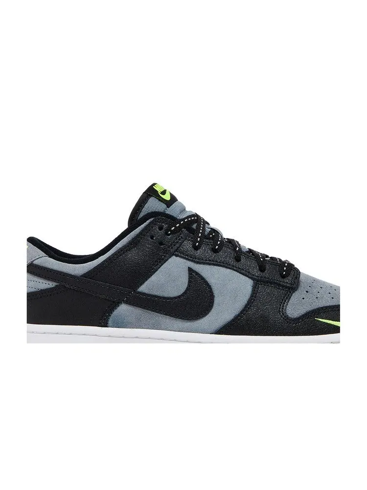 Кроссовки Nike Dunk Low 'Black Grey Green Strike' — изображение 3 из 9, черный