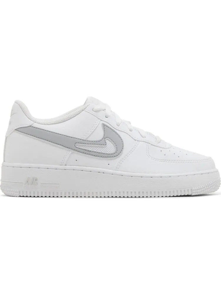 Кроссовки Air Force 1 GS 'Cut Out Swoosh - White Photon Dust' — изображение 1 из 4, белый