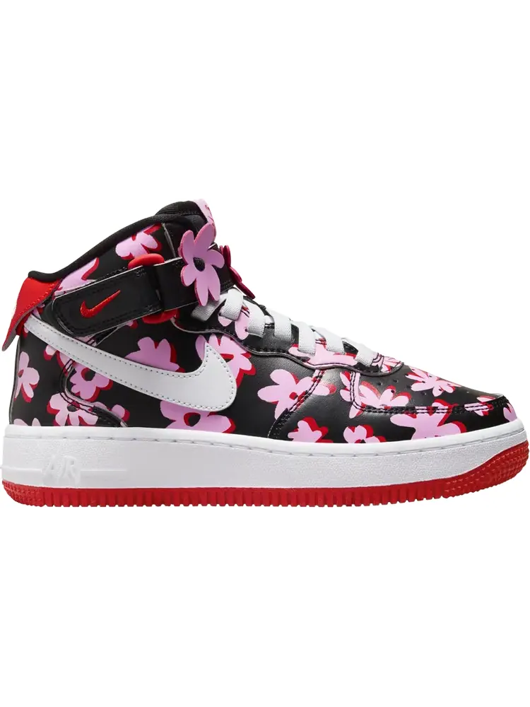Кроссовки Air Force 1 Mid EasyOn SE GS 'Flower Power' — изображение 1 из 1, черный