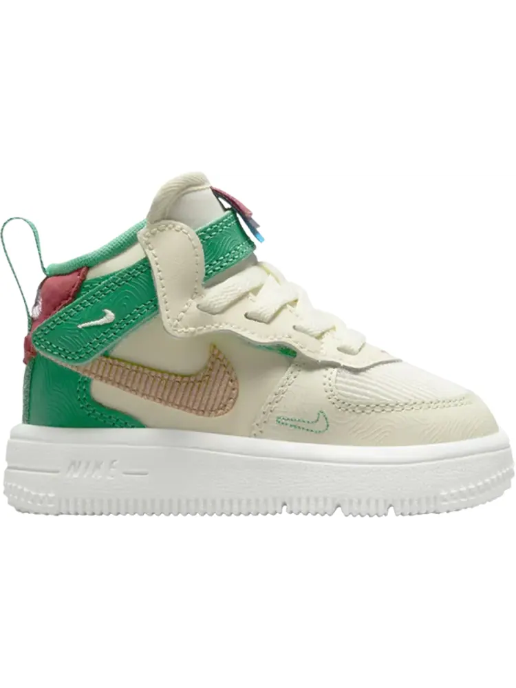 Кроссовки Air Force 1 Mid EasyOn SE GS 'Coconut Milk Stadium Green' — изображение 1 из 1, бежевый