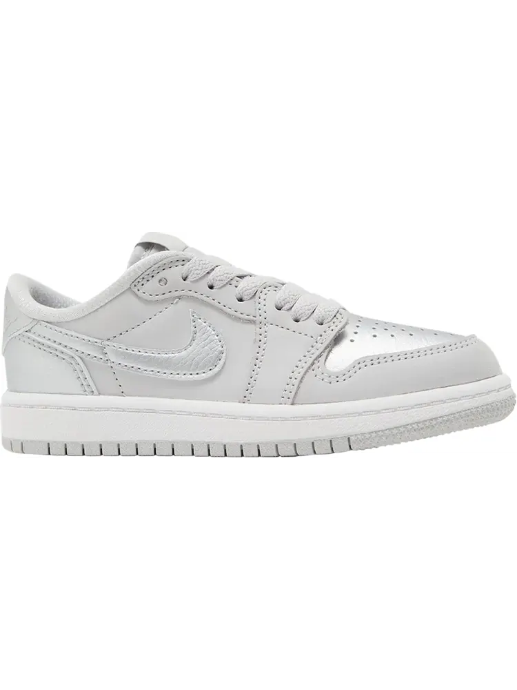 Кроссовки Air Jordan 1 Retro Low OG PS 'Metallic Silver' — изображение 1 из 1, серый