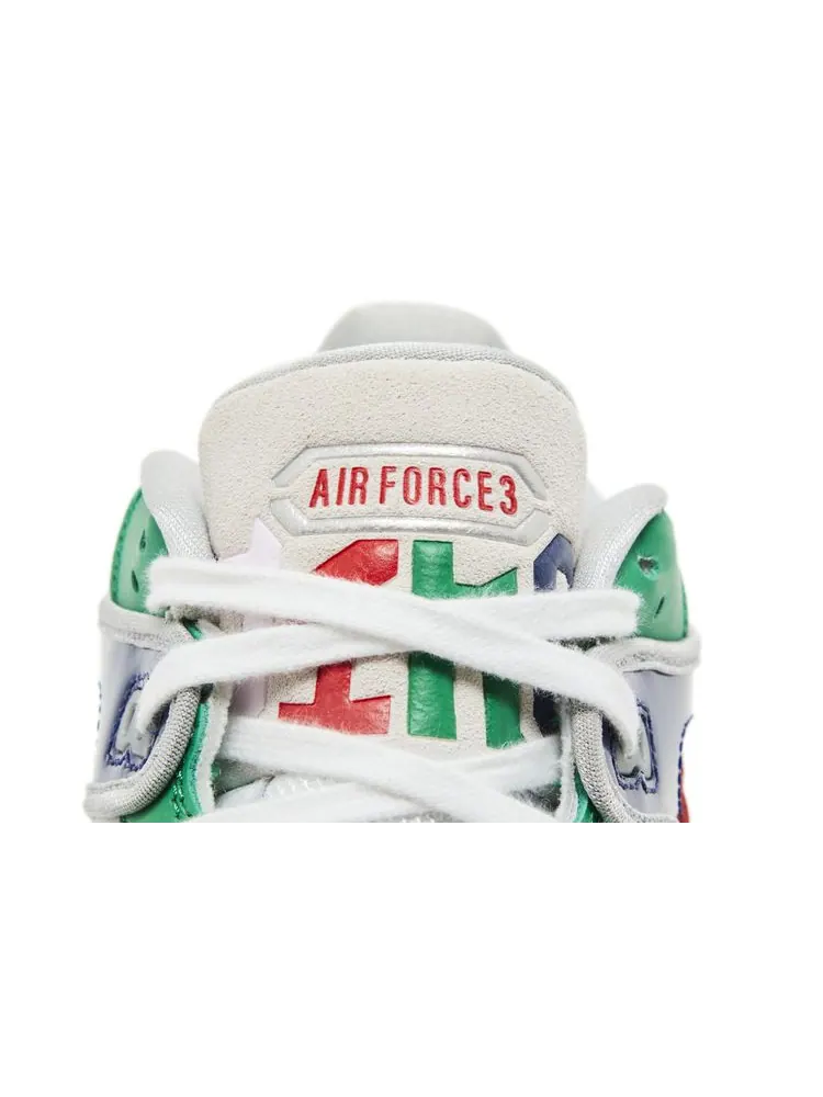 Кроссовки Nigo x Air Force 3 Low SP 'White Multi-Color' — изображение 9 из 10, белый мульти