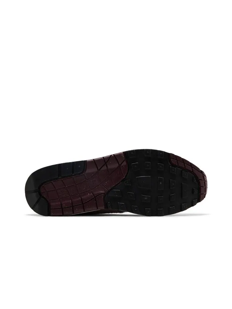 Кроссовки Nike Air Max 1 Essential Premium 'Burgundy Crush' — изображение 5 из 9, серый/серый//бордовый
