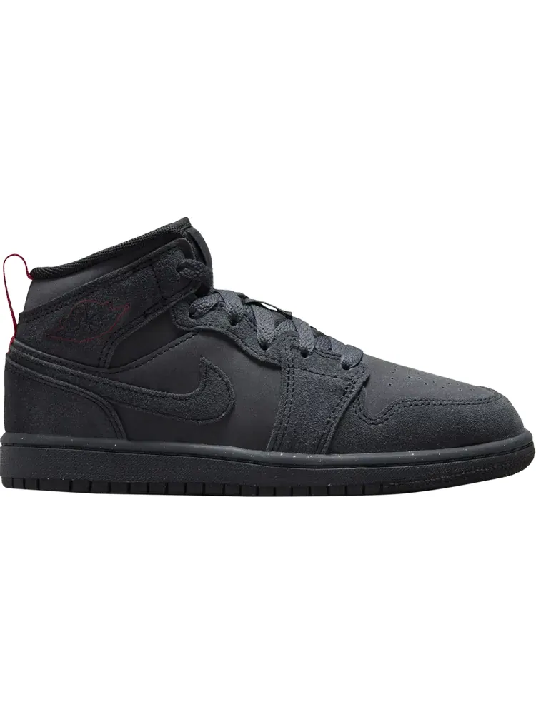 Кроссовки Air Jordan 1 Mid SE Craft PS 'Dark Smoke Red' — изображение 1 из 1, серый
