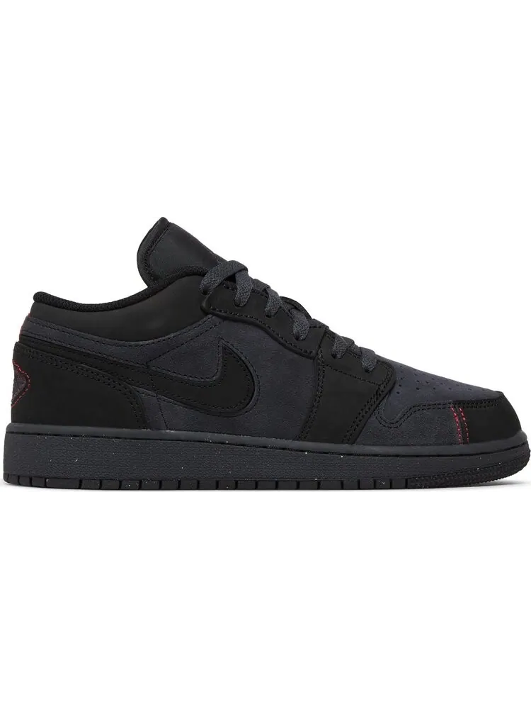Кроссовки Air Jordan 1 Low SE Craft GS 'Dark Smoke Red' — изображение 1 из 4, серый