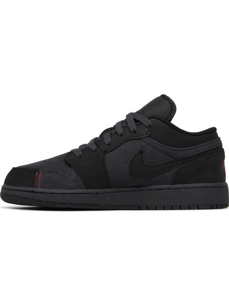 Кроссовки Air Jordan 1 Low SE Craft GS 'Dark Smoke Red' — изображение 3 из 4, серый