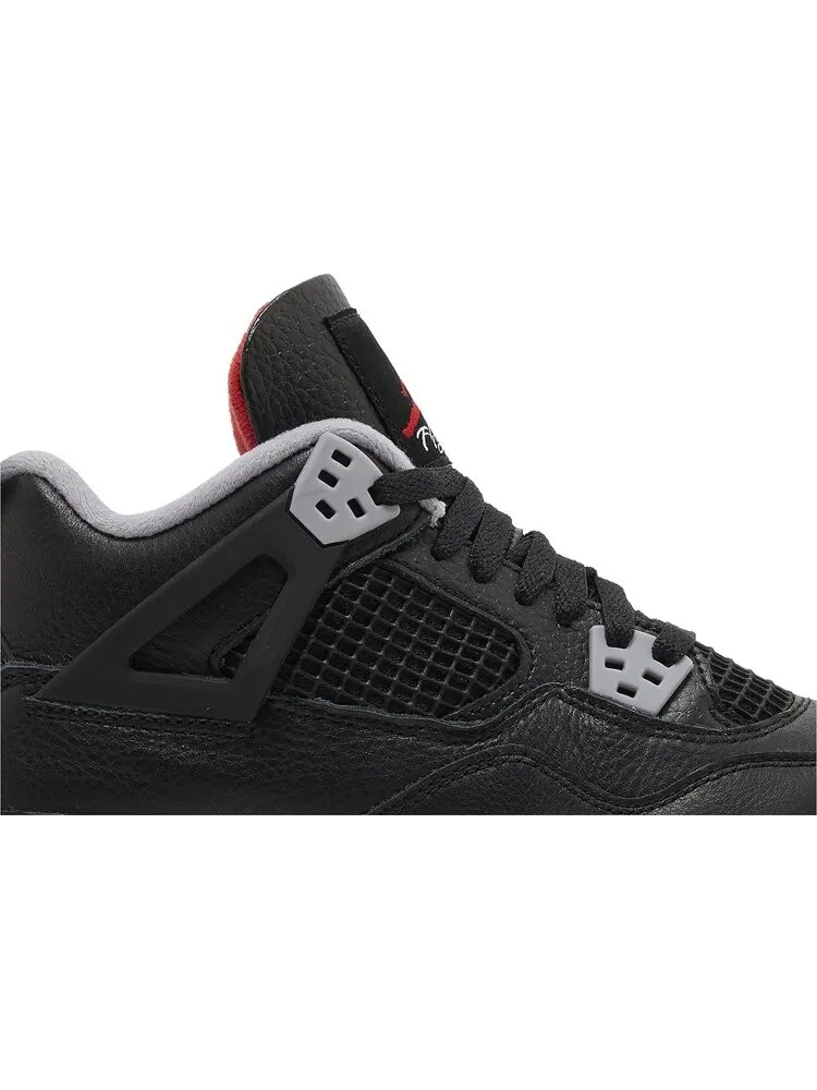 Кроссовки Air Jordan 4 Retro GS 'Bred Reimagined' — изображение 2 из 4, черный