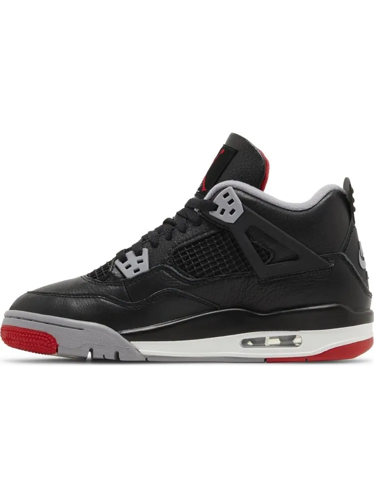 Кроссовки Air Jordan 4 Retro GS 'Bred Reimagined' — изображение 3 из 4, черный