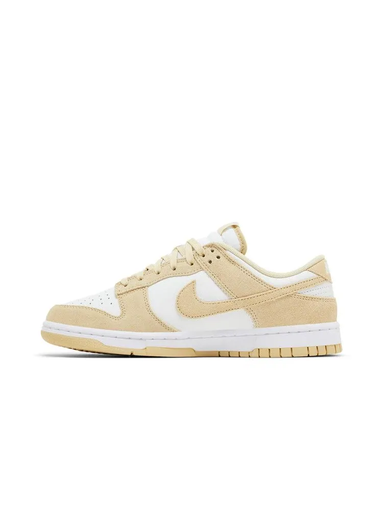 Кроссовки Nike Dunk Low SE 'Team Gold Suede' — изображение 4 из 9, белый/золотистый/белый