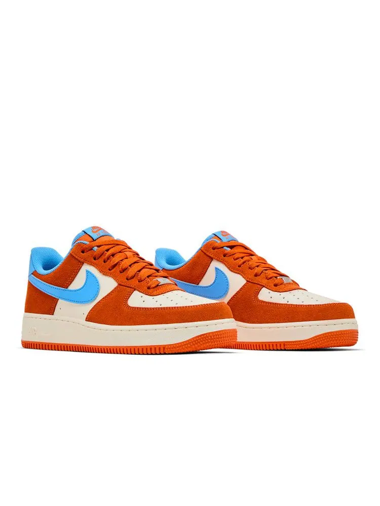 Кроссовки Nike Air Force 1 '07 LV8 'Safety Orange University Blue' — изображение 9 из 9, оранжевый/синий