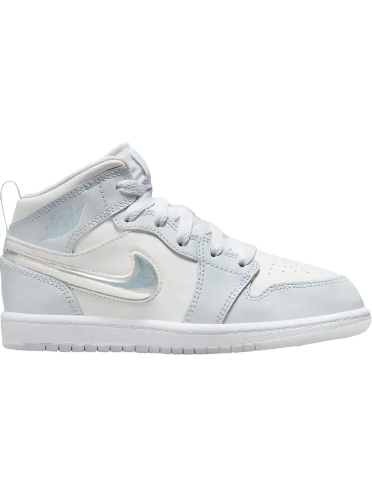 Кроссовки Air Jordan 1 Mid SE PS 'Glitter Swoosh' — изображение 1 из 1, синий