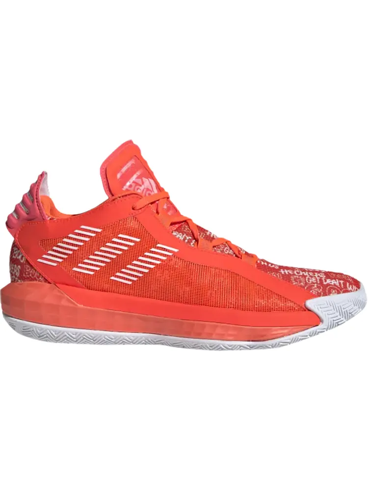 Кроссовки Adidas Dame 6 'Solar Red' — изображение 1 из 1, красный