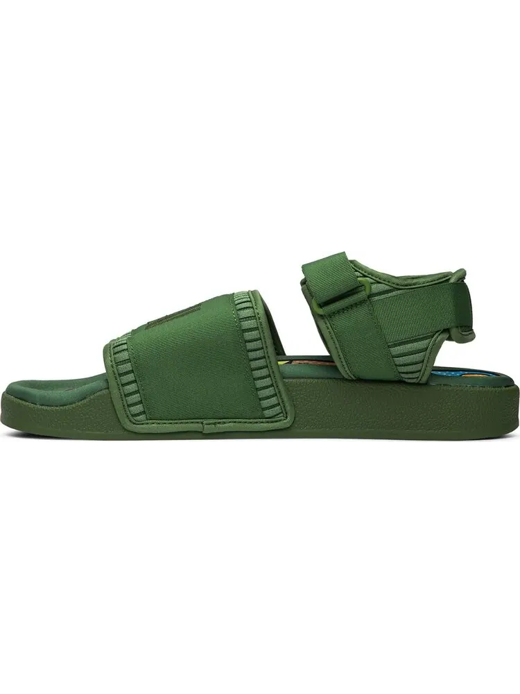 Сандалии Adidas Pharrell x Adilette 2.0 Sandal 'Tribe Green' — изображение 3 из 8, зеленый