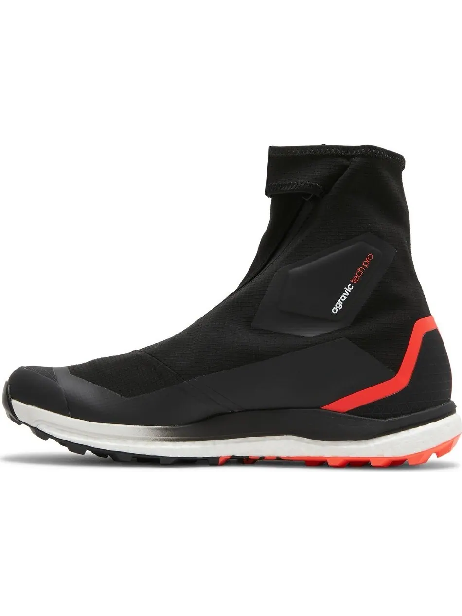 Кроссовки Adidas Terrex Agravic Tech Pro Trail Black Solar Red — изображение 2 из 5, черный/красный/белый