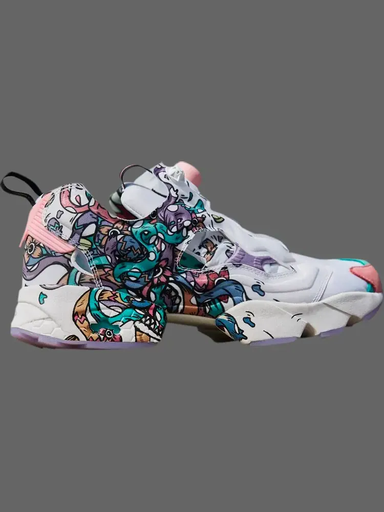 Кроссовки distortedd x instapump fury 'light pink' Reebok — изображение 1 из 1, белый