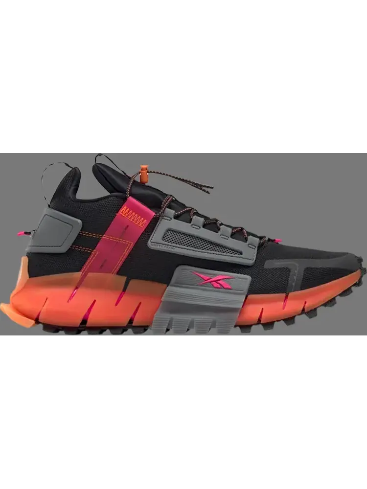 Лимитированные кроссовки zig kinetica edge 'black high vis orange' Reebok — изображение 1 из 1, черный