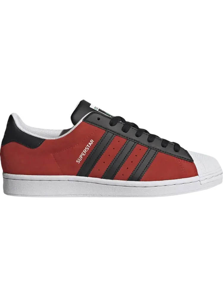 Лимитированные кроссовки Adidas Superstar 'Red Core Black' — изображение 1 из 1, красный
