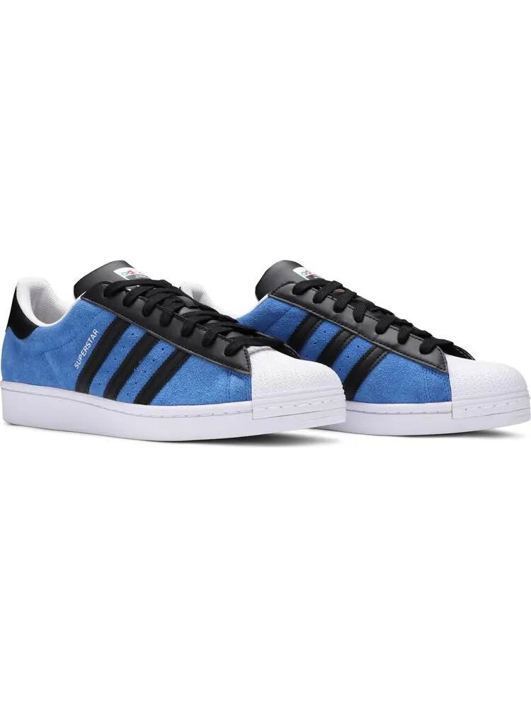 Кроссовки Adidas Superstar 'Blue Core Black' — изображение 8 из 8, синий