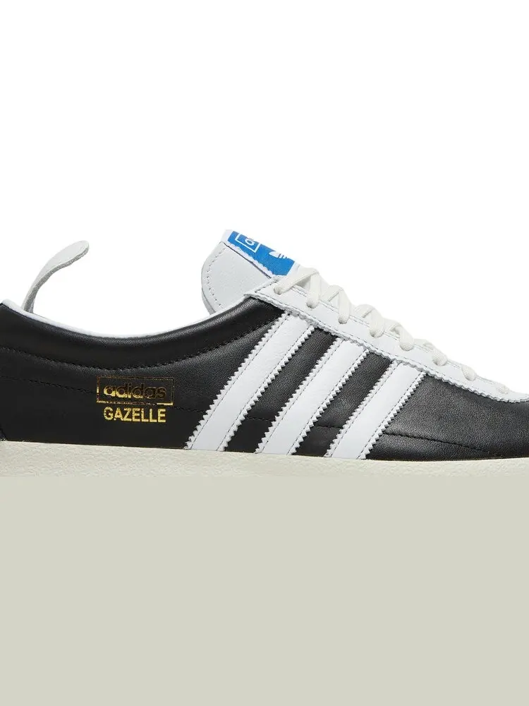 Кроссовки Adidas Gazelle Vintage 'Black Gold Metallic' — изображение 2 из 8, черный