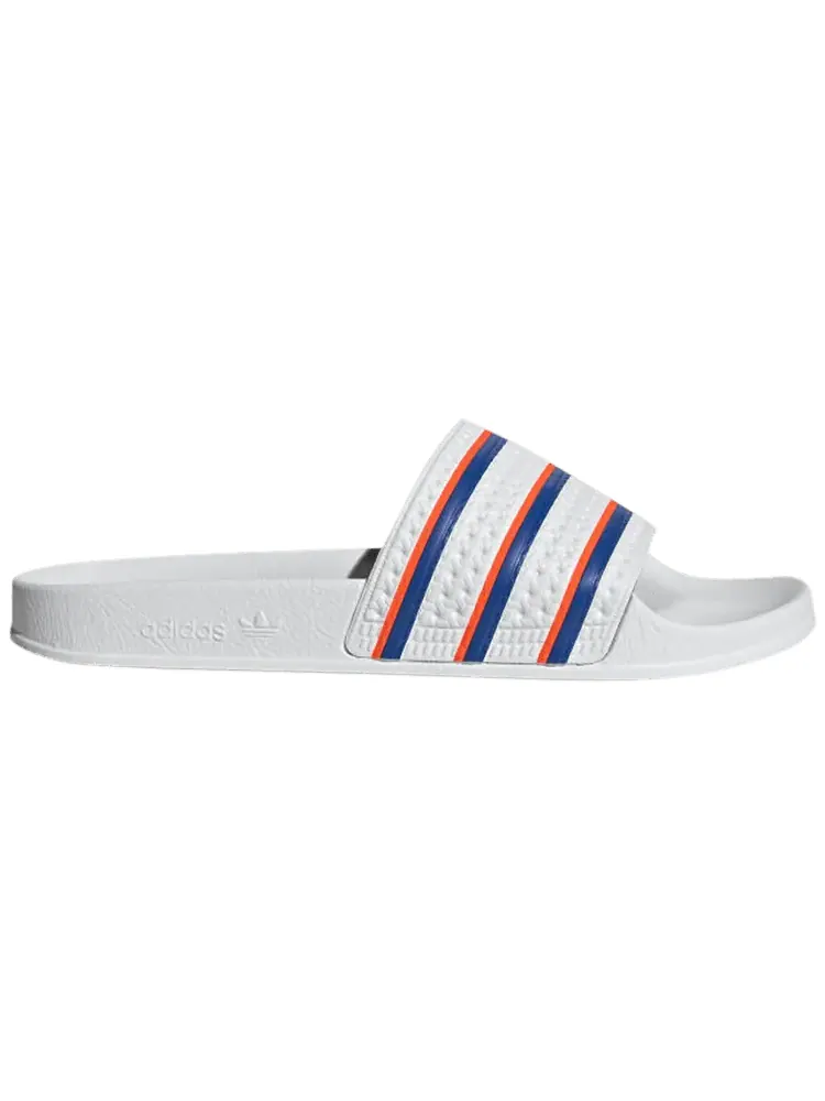Шлепанцы adidas Adilette Slides 'White Blue Solar Red' — изображение 1 из 1, белый