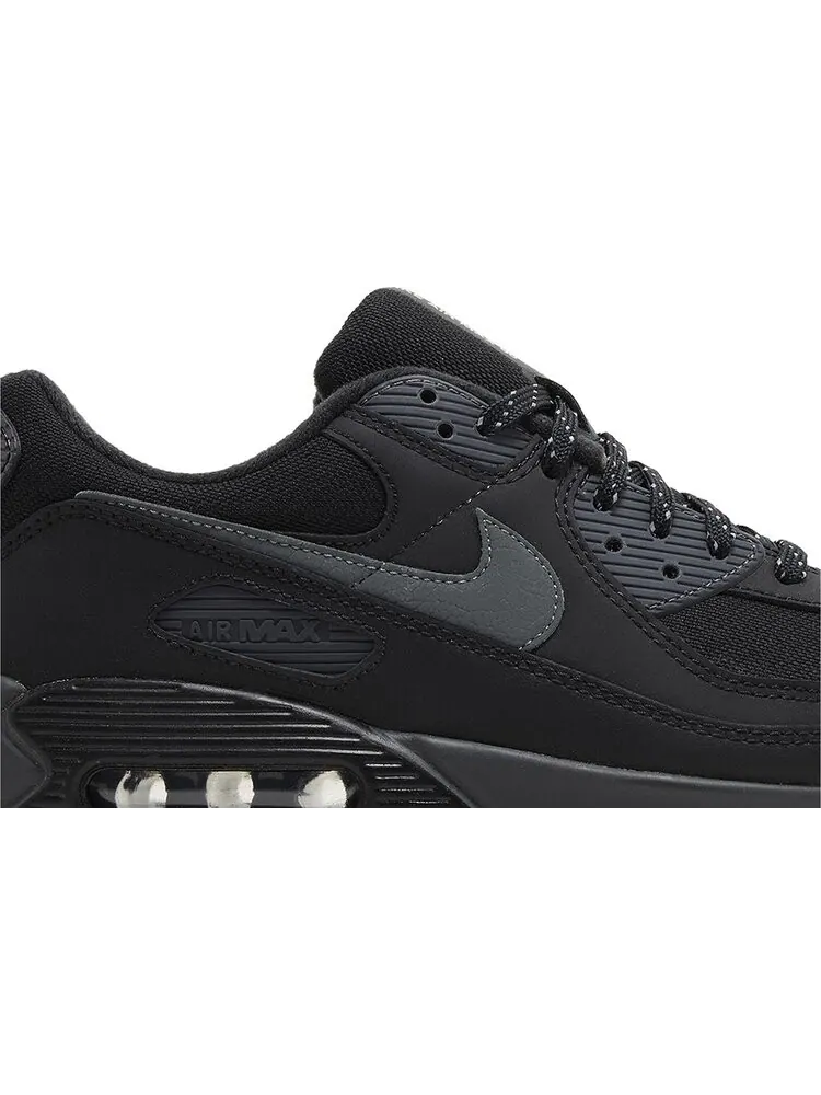 Кроссовки Air Max 90 'Black Smoke Grey Gum' — изображение 2 из 4, черный