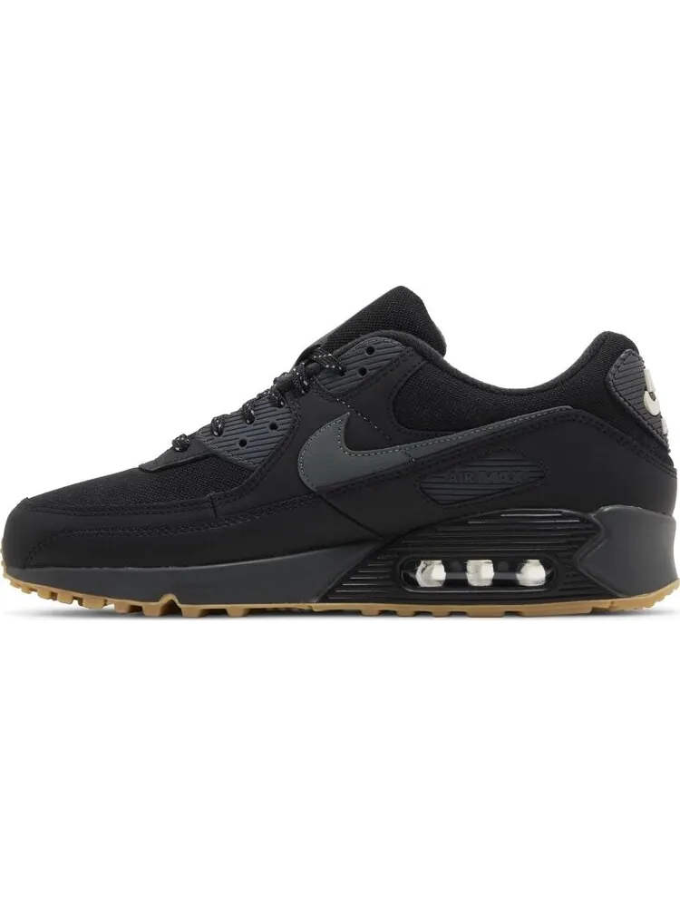 Кроссовки Air Max 90 'Black Smoke Grey Gum' — изображение 3 из 4, черный