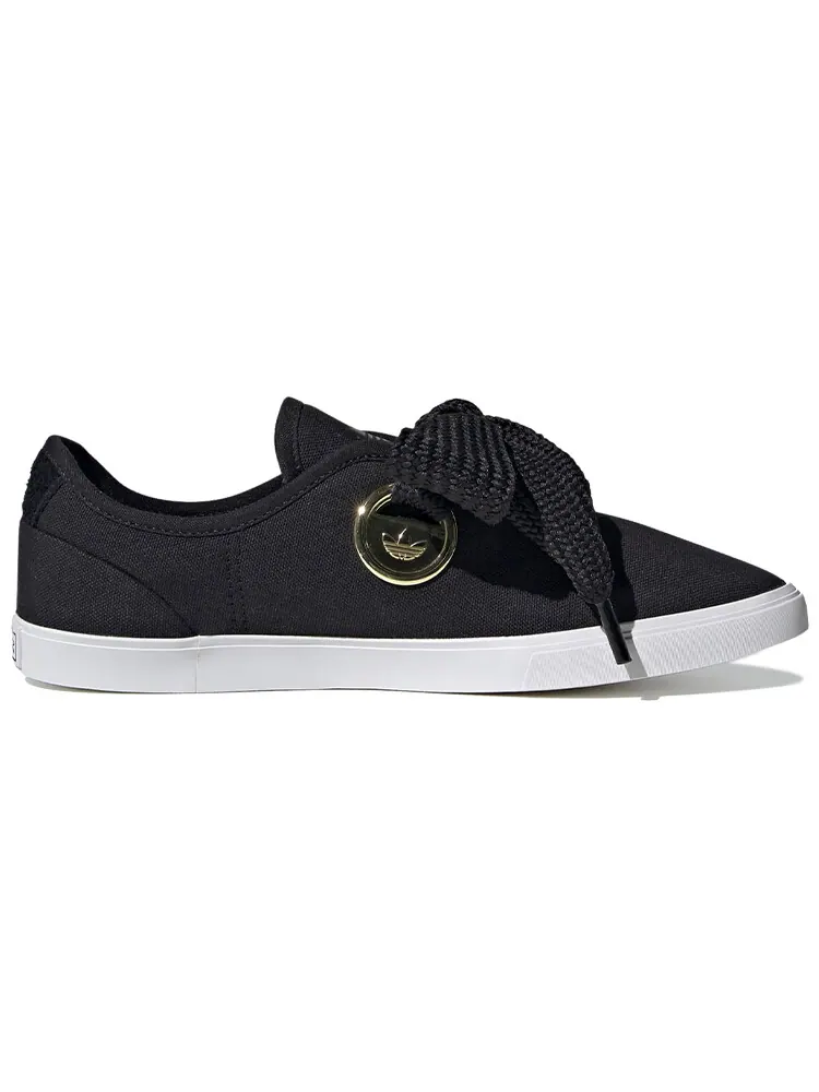 Кроссовки Adidas Originals Sleek Low 'Black Gold Metallic' Women's — изображение 2 из 6, черный
