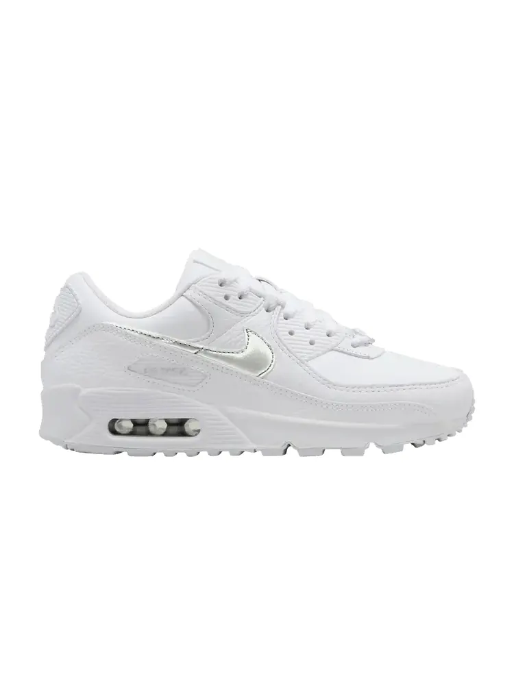 Кроссовки Nike Wmns Air Max 90 'White Metallic Silver' — изображение 1 из 1