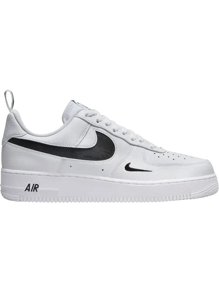 Кроссовки Air Force 1 '07 LV8 'Reflective Swoosh - White Black' — изображение 1 из 1, белый