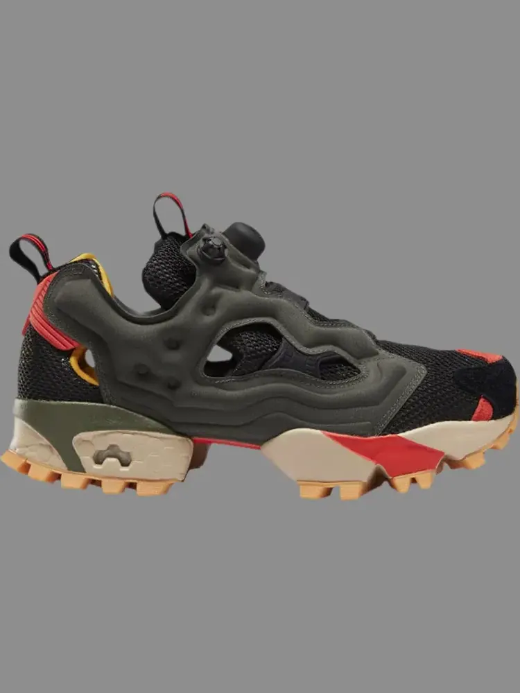 Кроссовки instapump fury trail 'poplar green black' Reebok — изображение 1 из 1, зеленый