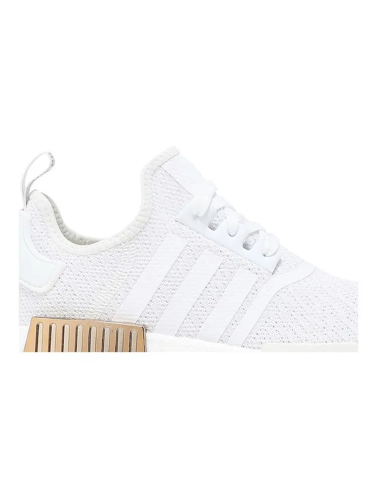 Кроссовки Wmns NMD_R1 'White Copper Metallic' — изображение 2 из 8, белый металлик