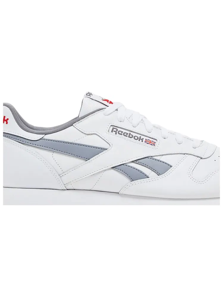 Кроссовки Reebok Classic Leather 'White Cold Grey Gum' — изображение 2 из 4, белый серый