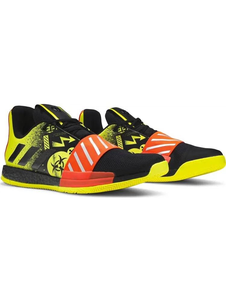 Кроссовки Adidas Harden Vol. 3 'Caution' — изображение 8 из 8, желтый