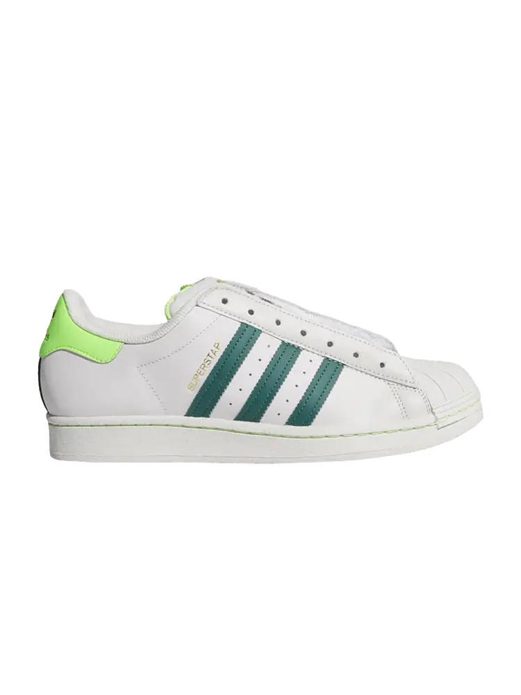 Кроссовки adidas Superstar Laceless 'Grey Collegiate Green' — изображение 1 из 1, серый/зеленый/зеленый