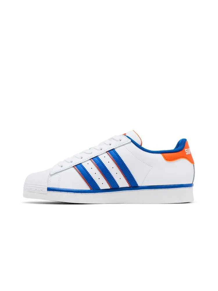 Кроссовки adidas Superstar vs. Rivalry 'Bold Blue' — изображение 4 из 9, белый/синий/оранжевый