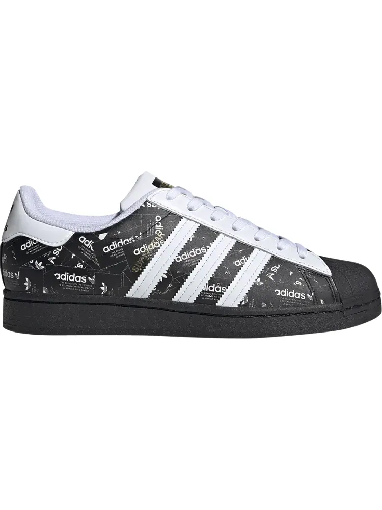 Кроссовки Adidas Superstar 'All Over Print - Black' — изображение 1 из 1, черный