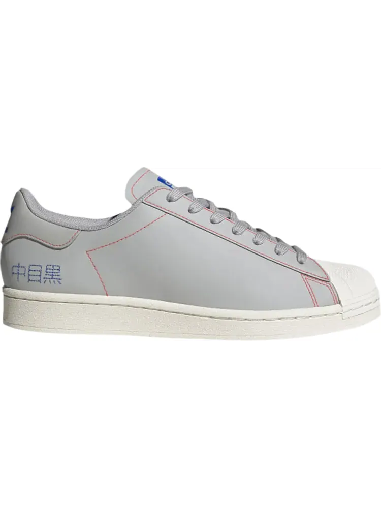 Кроссовки Adidas Superstar Pure 'Embroidered Katakana - Grey Chalk' — изображение 1 из 1, серый
