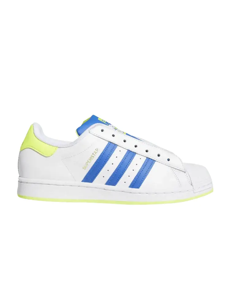 Кроссовки adidas Superstar Laceless 'White Blue Yellow' — изображение 1 из 1, белый/синий/желтый