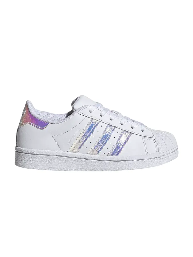 Кроссовки adidas Superstar C 'White Iridescent' — изображение 1 из 1, белый/белый/белый