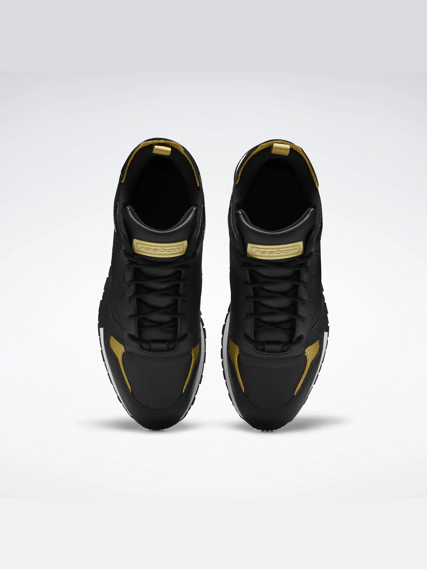 Кроссовки classic leather ree:dux 'black gold' Reebok — изображение 4 из 9, черный