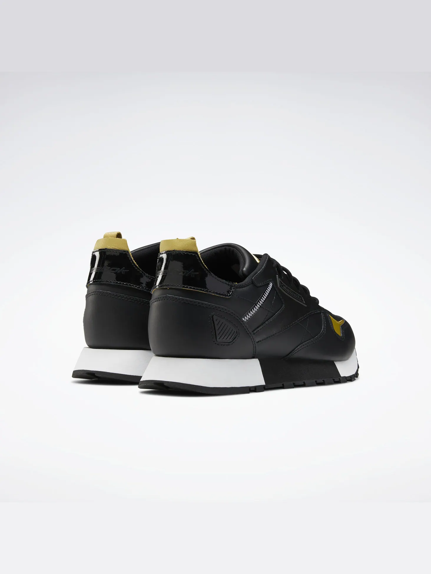 Кроссовки classic leather ree:dux 'black gold' Reebok — изображение 6 из 9, черный