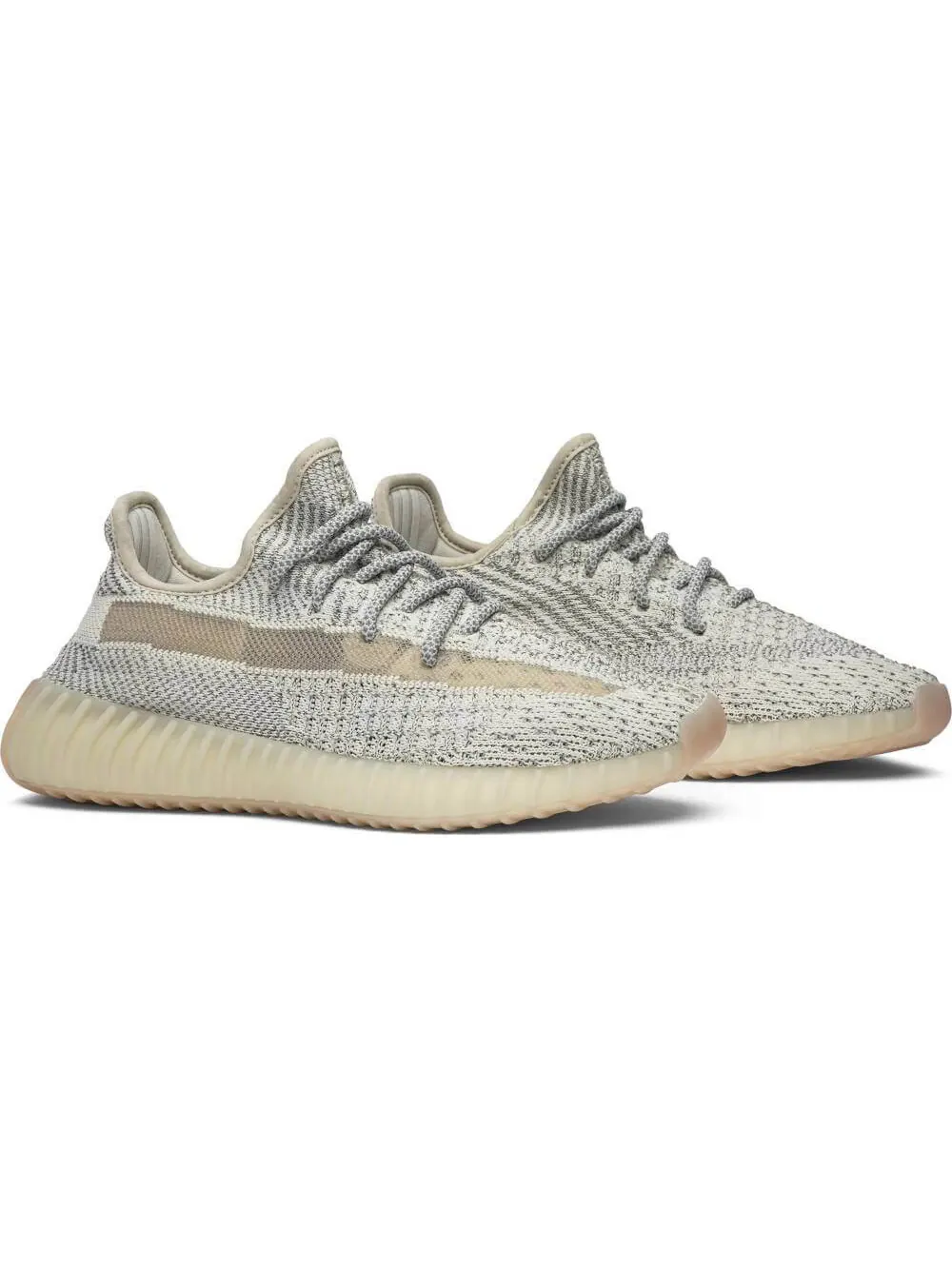 Кроссовки Yeezy Boost 350 V2 Lundmark Reflective — изображение 5 из 8, бежевый