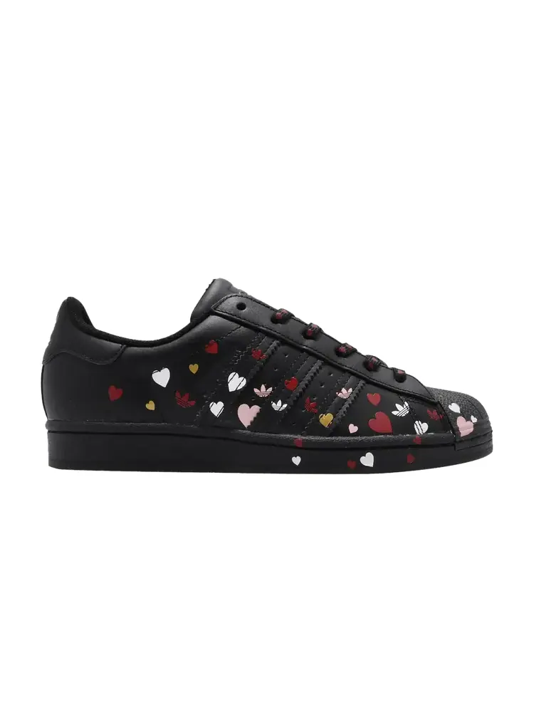 Кроссовки Adidas Wmns Superstar, Valentines Day — изображение 1 из 1, черный