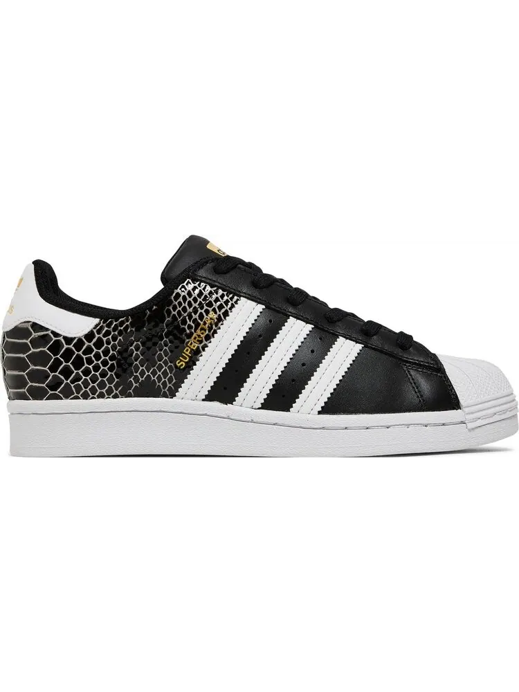 Кроссовки Adidas Wmns Superstar 'Black Snakeskin' — изображение 1 из 8, черный
