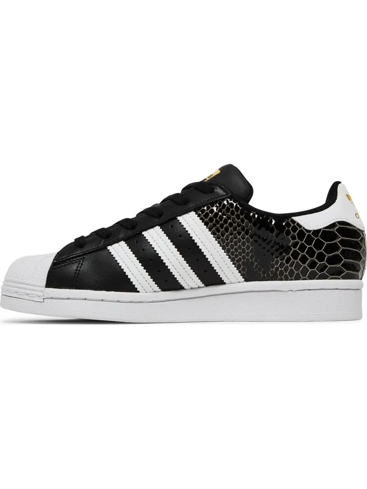 Кроссовки Adidas Wmns Superstar 'Black Snakeskin' — изображение 3 из 8, черный